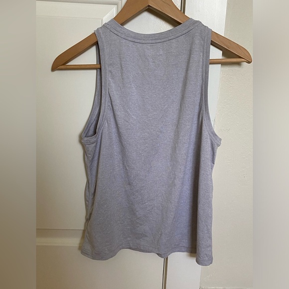 Charcoal Grey Athleta Workout Tank/ Muscle Tee - Picture 4 of 5